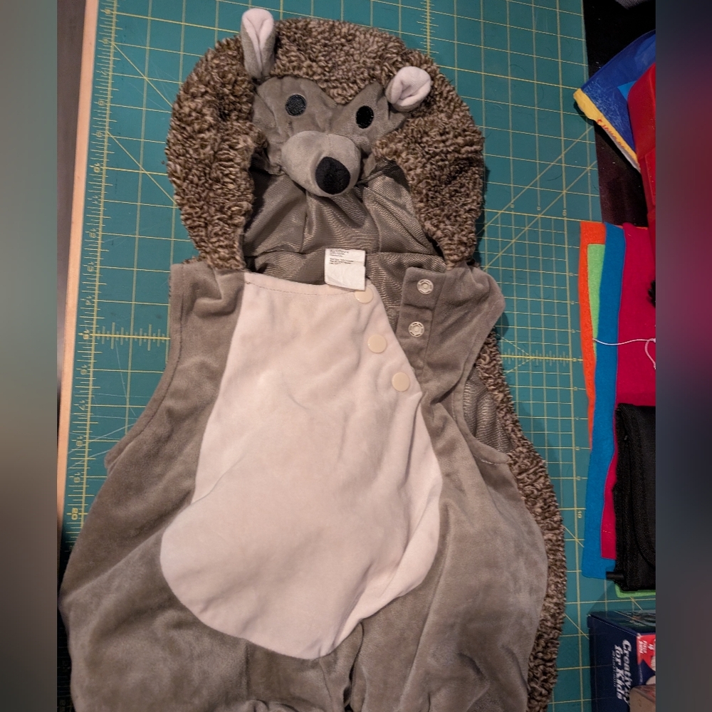 Gray and White Animal Costume